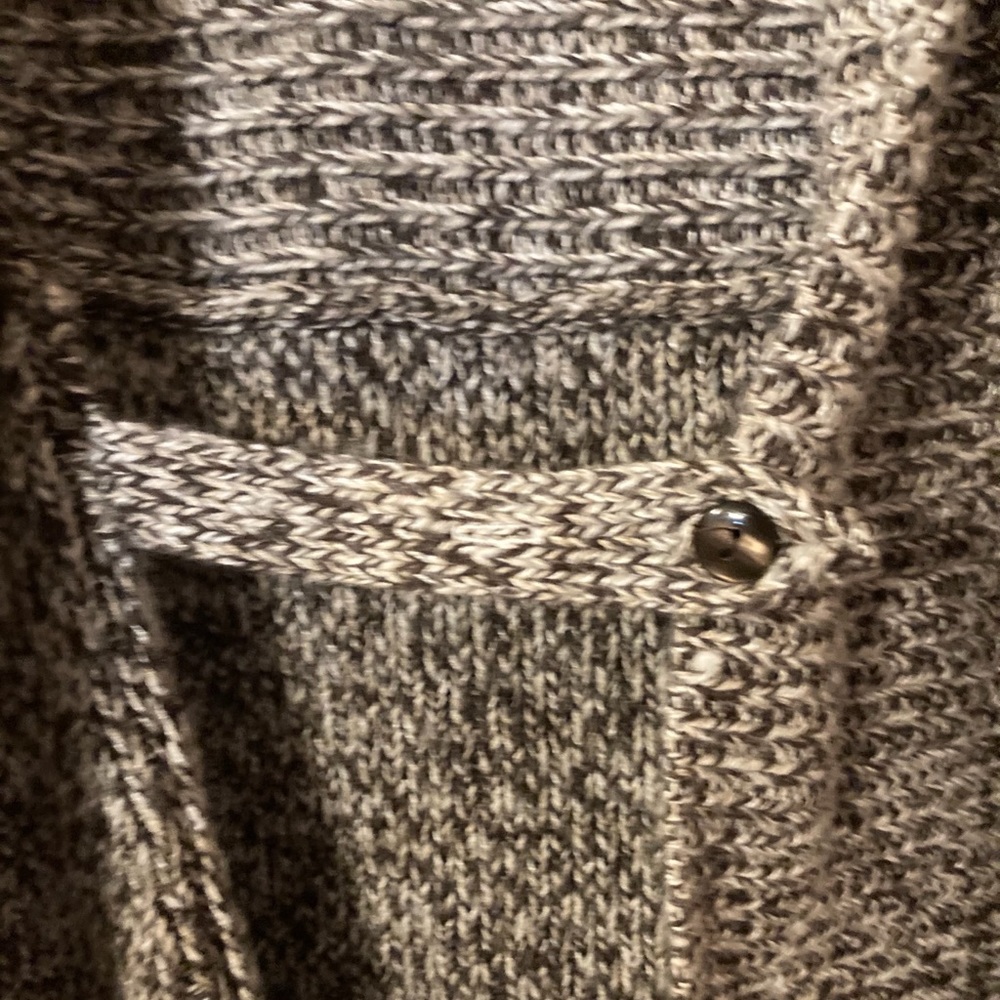 Cache Sweater Cardigan Equestrian Buckle Large - Picture 4 of 9